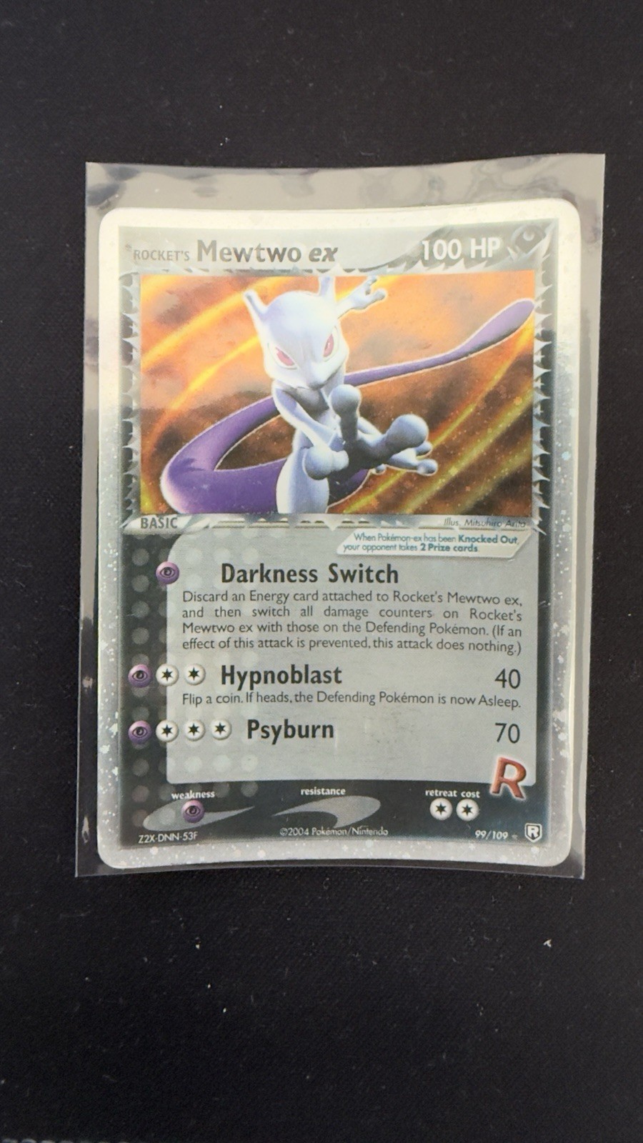 Rocket's Mewtwo ex 99/109 Team Rocket Returns 2004 EN 100 HP Carta Pokémon
