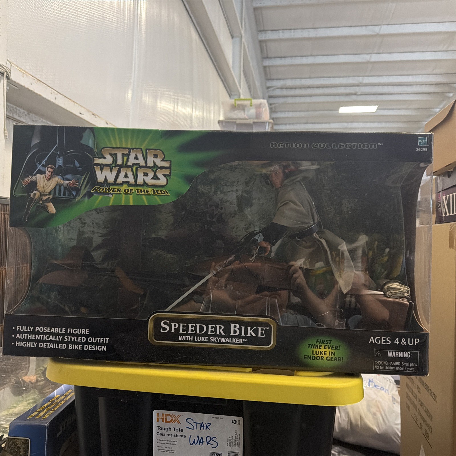 Star Wars Speeder Bike & Luke Skywalker Set Figure Il Potere dello Jedi Hasbro