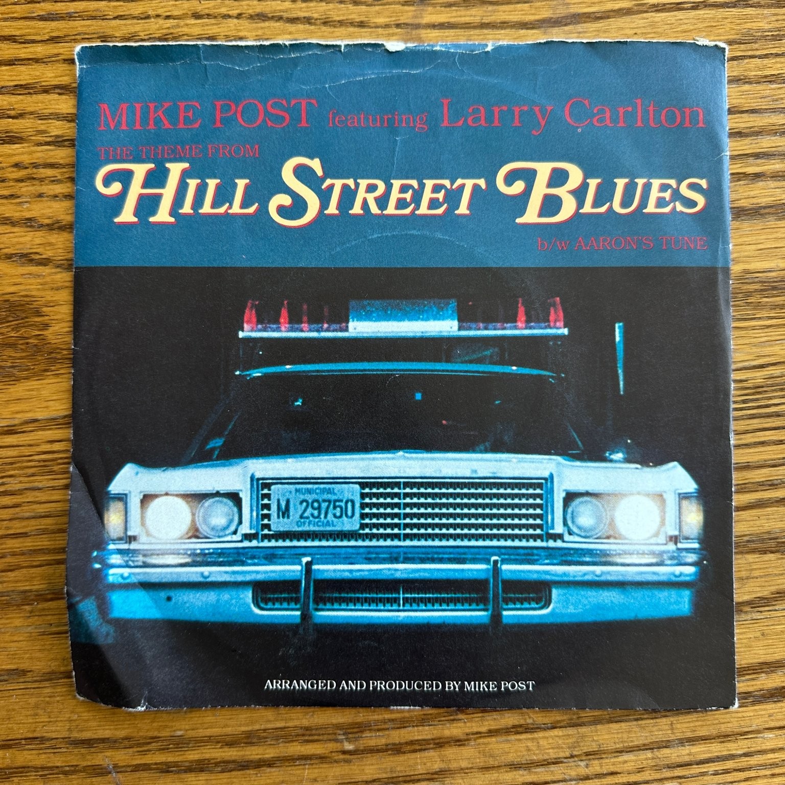 Mike Post – Hill Street Blues 7" Single Record 1981 Elektra TV Soundtrack 45 RPM