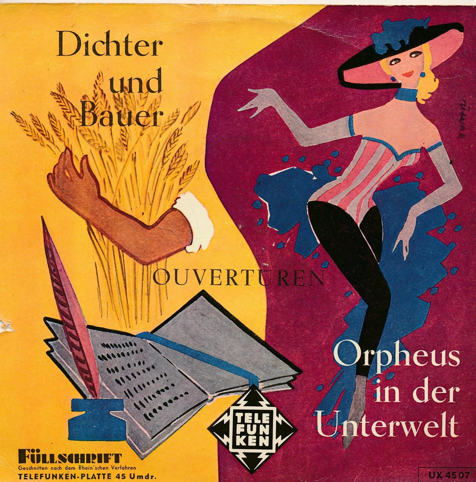 Dichter und Bauer - Orpheus in der Unterwelt - Overtüren - Single 7" Vinyl 216/1