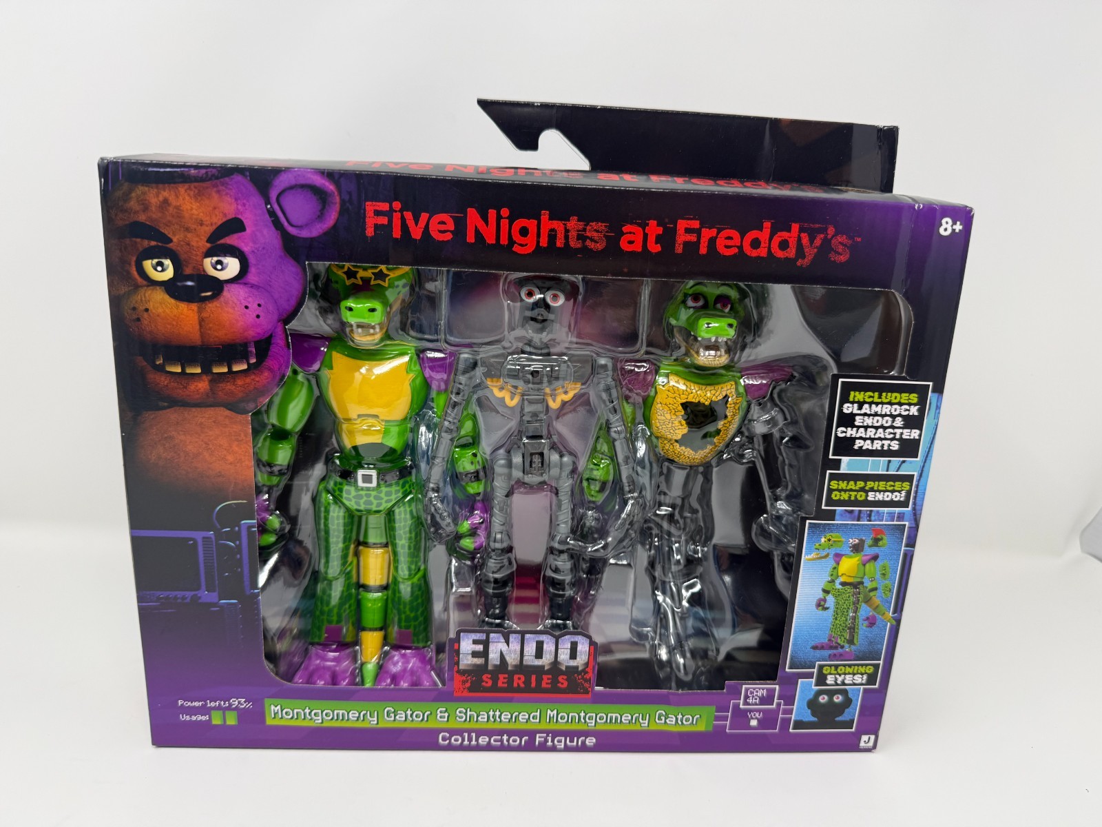 FNAF Endo Series Wave 3 MONTGOMERY GATOR & Shattered Figure Target Excl NEW