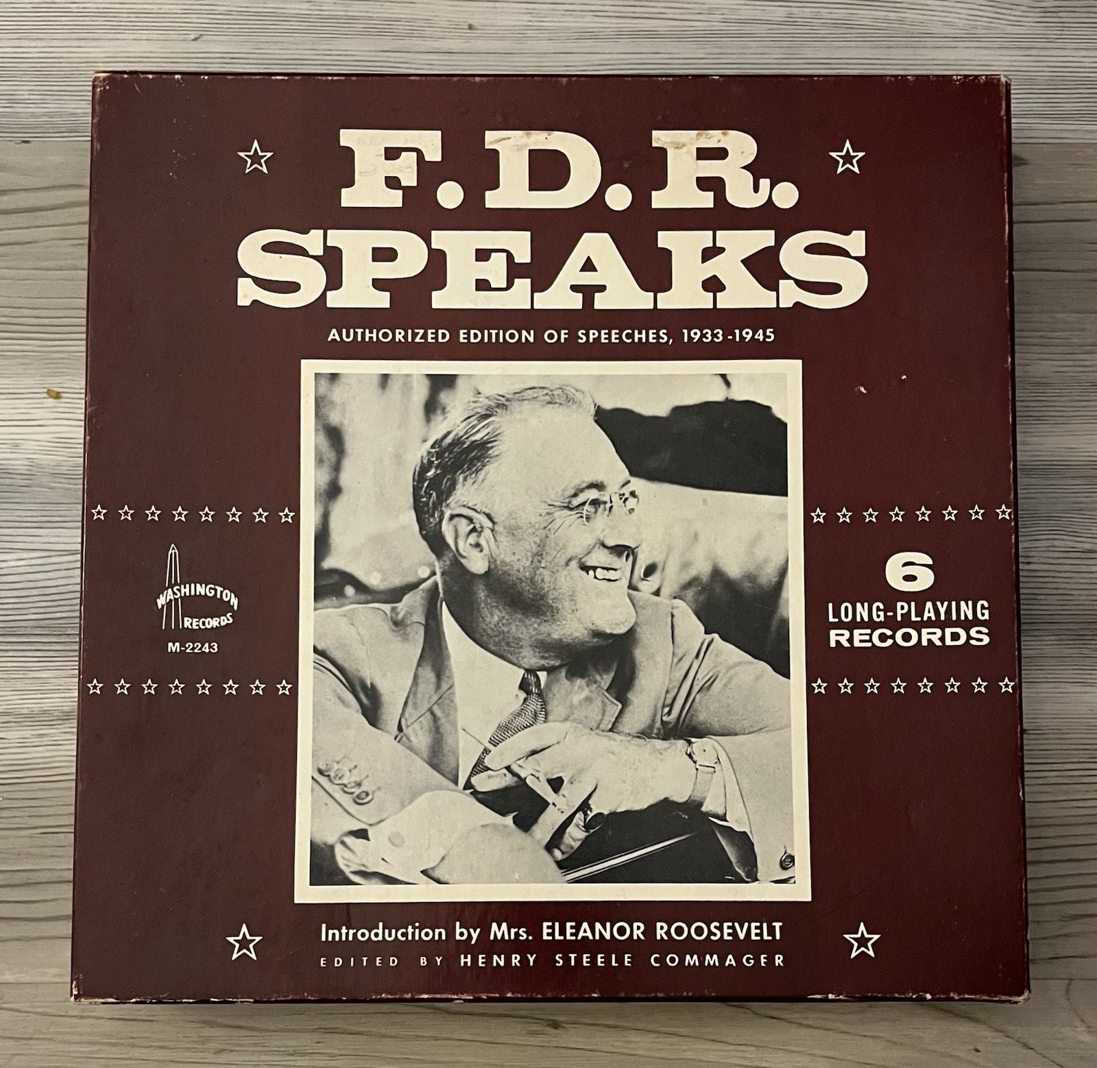 Franklin D. Roosevel F.D.R. Speaks 6 Vinyl Records