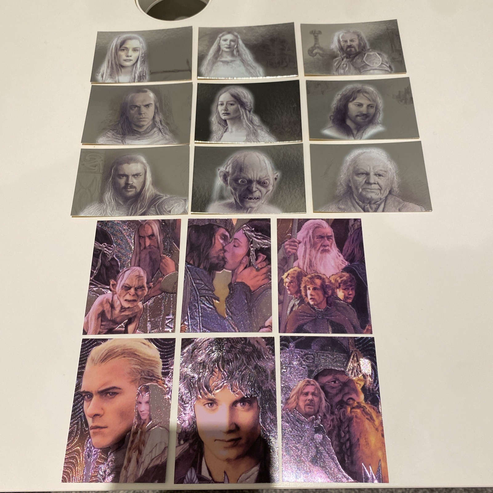 Topps The Lord of the Rings Masterpieces II- x2 Full Sets x15 Foil Art & Etched