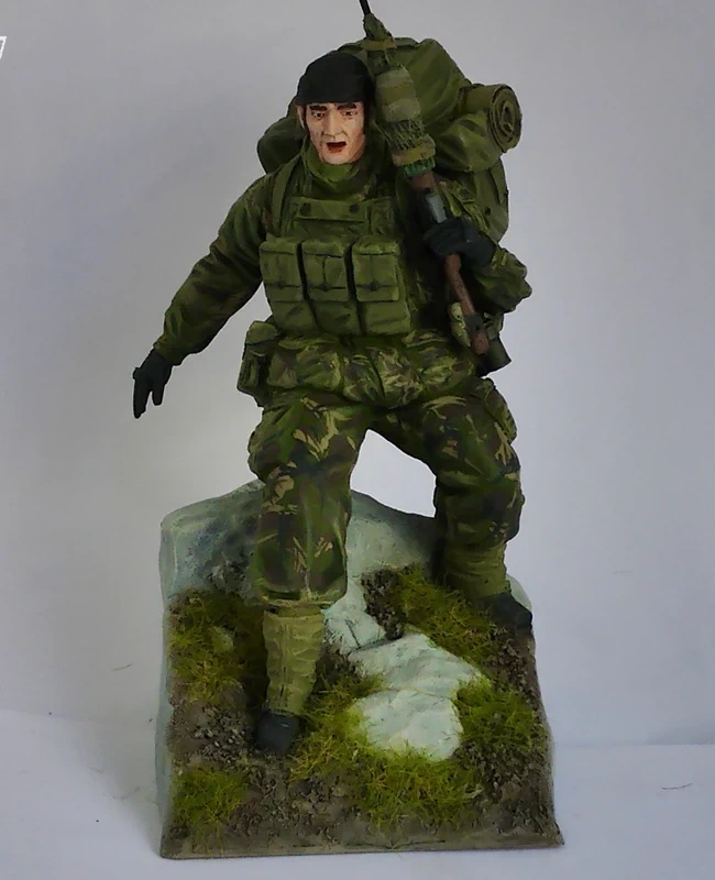 1/16 120mm maquette figurine British SAS Falklans 1982