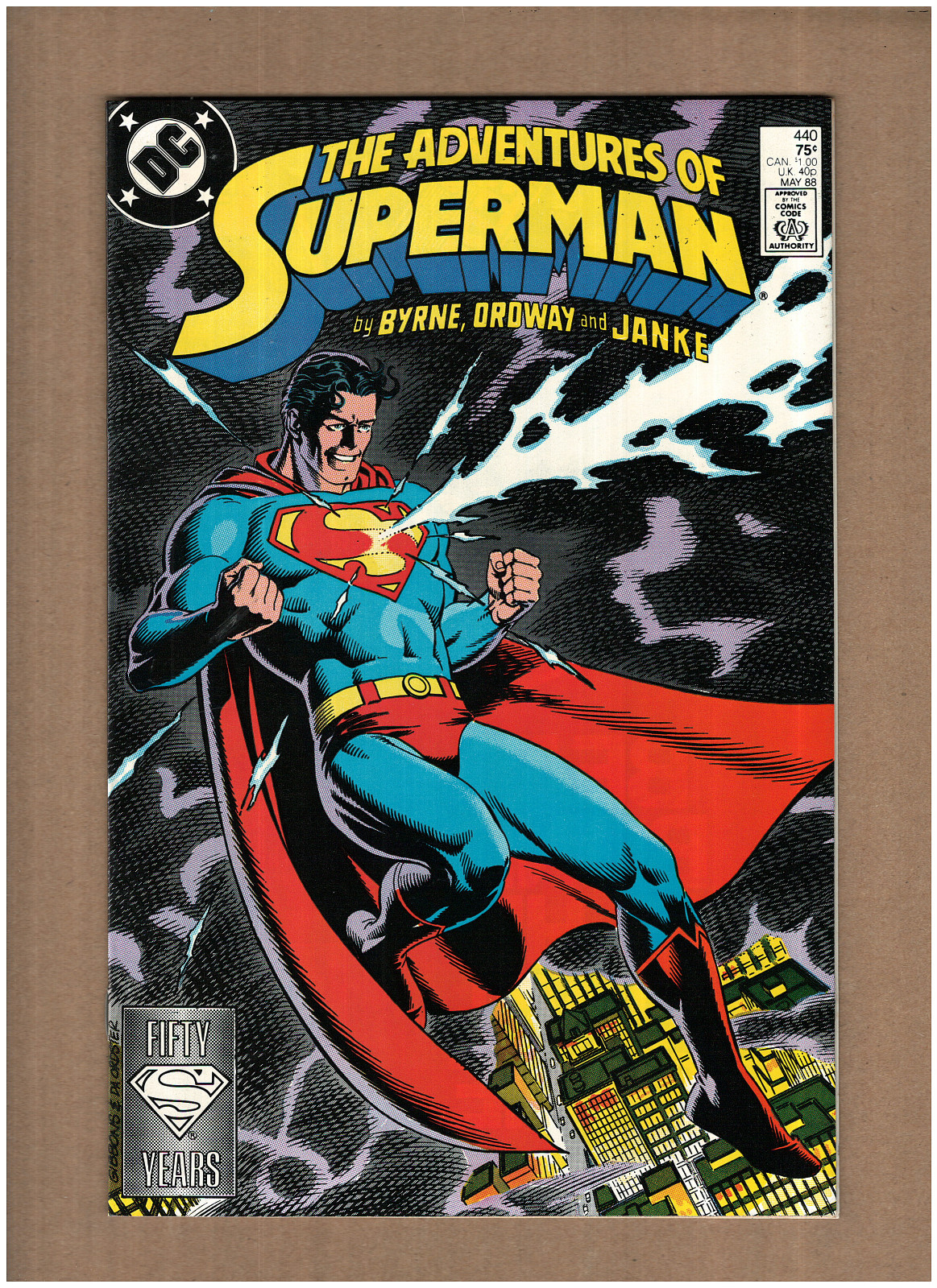Adventures of Superman #440 DC Comics 1988 John Byrne Jerry Ordway VF+ 8.5