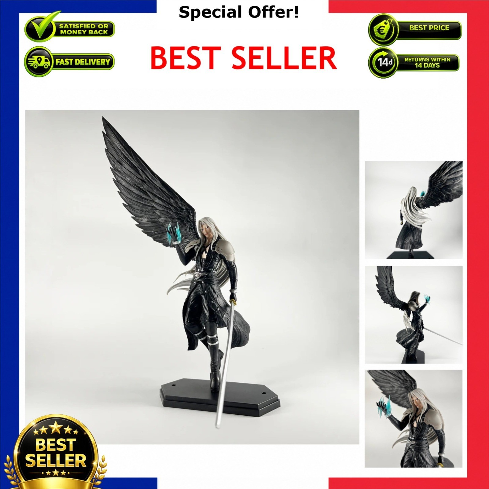 Modellino Sephiroth Angelo ad un'ala 41 cm PVC modello fantasia finale