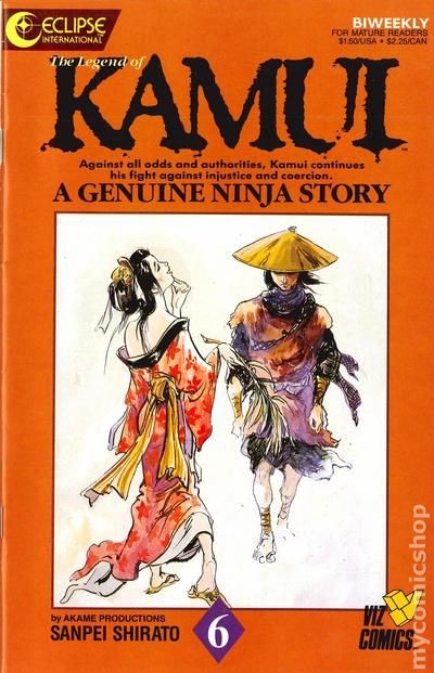 Legend of Kamui #6 FN- 5.5 1987 Immagine Stock Basso Grado
