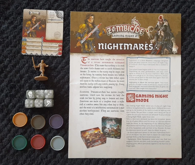 Zombicide Black Plague Game Night Kit #1 PROMO Survivor Bruce - Madmartigan