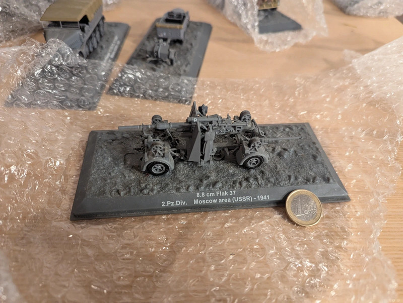 Miniature Militaire WWII - Canon 8.8 cm Flak 37 - Moscou 1941