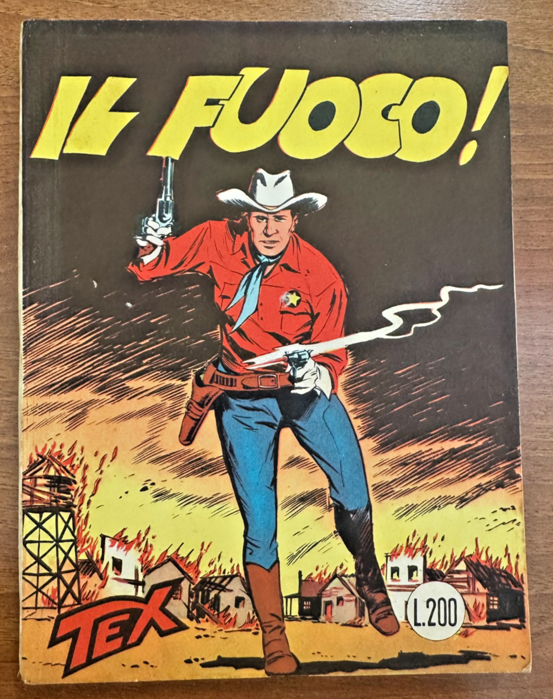 BONELLI TEX N.16 IL FUOCO - SPILLATO 478 NO TESTATINE BELLISSIMO