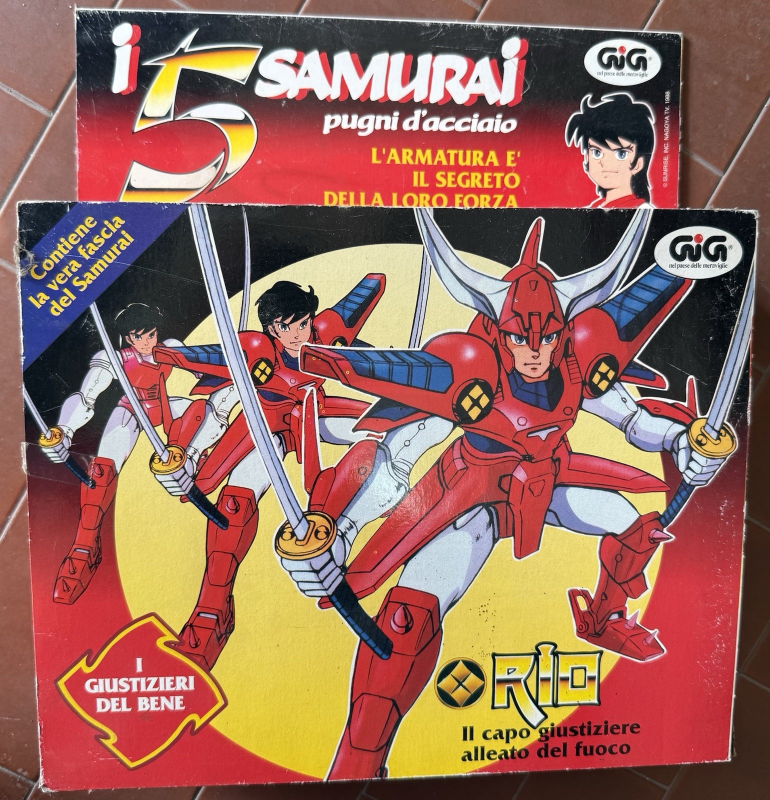 GiG Ryo I 5 Samurai Action Figure 14 cm con accessori. Anni 80 90