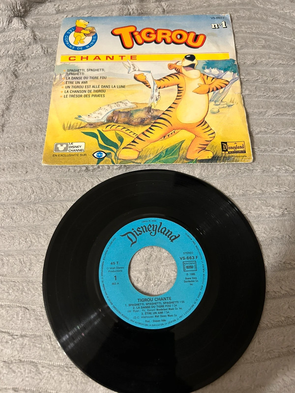 Vinyle 45 tours Disney tigrou