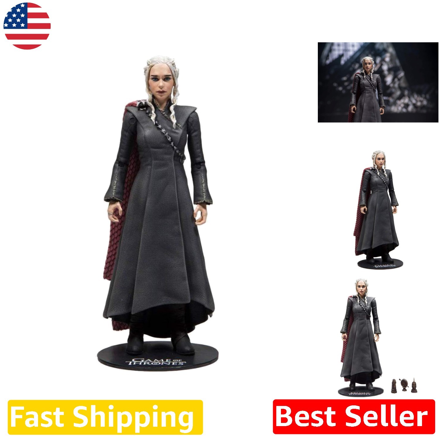 Action Figure Daenerys Targaryen - Game of Thrones 6 pollici, scansioni digitali