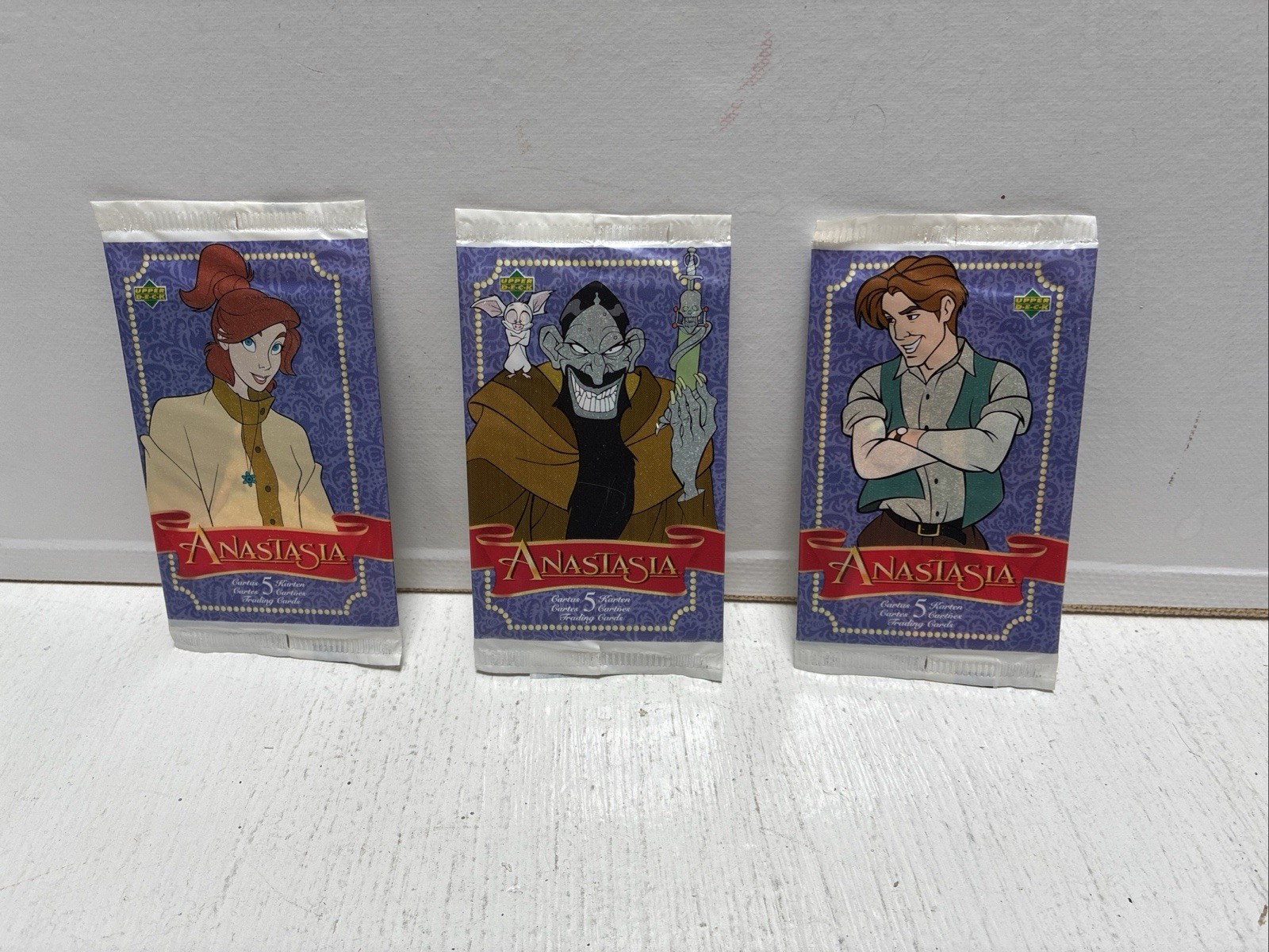 Upper Deck 1998 Vintage - Carte Collezionabili Anastasia - 3 Confezioni SIGILLATE