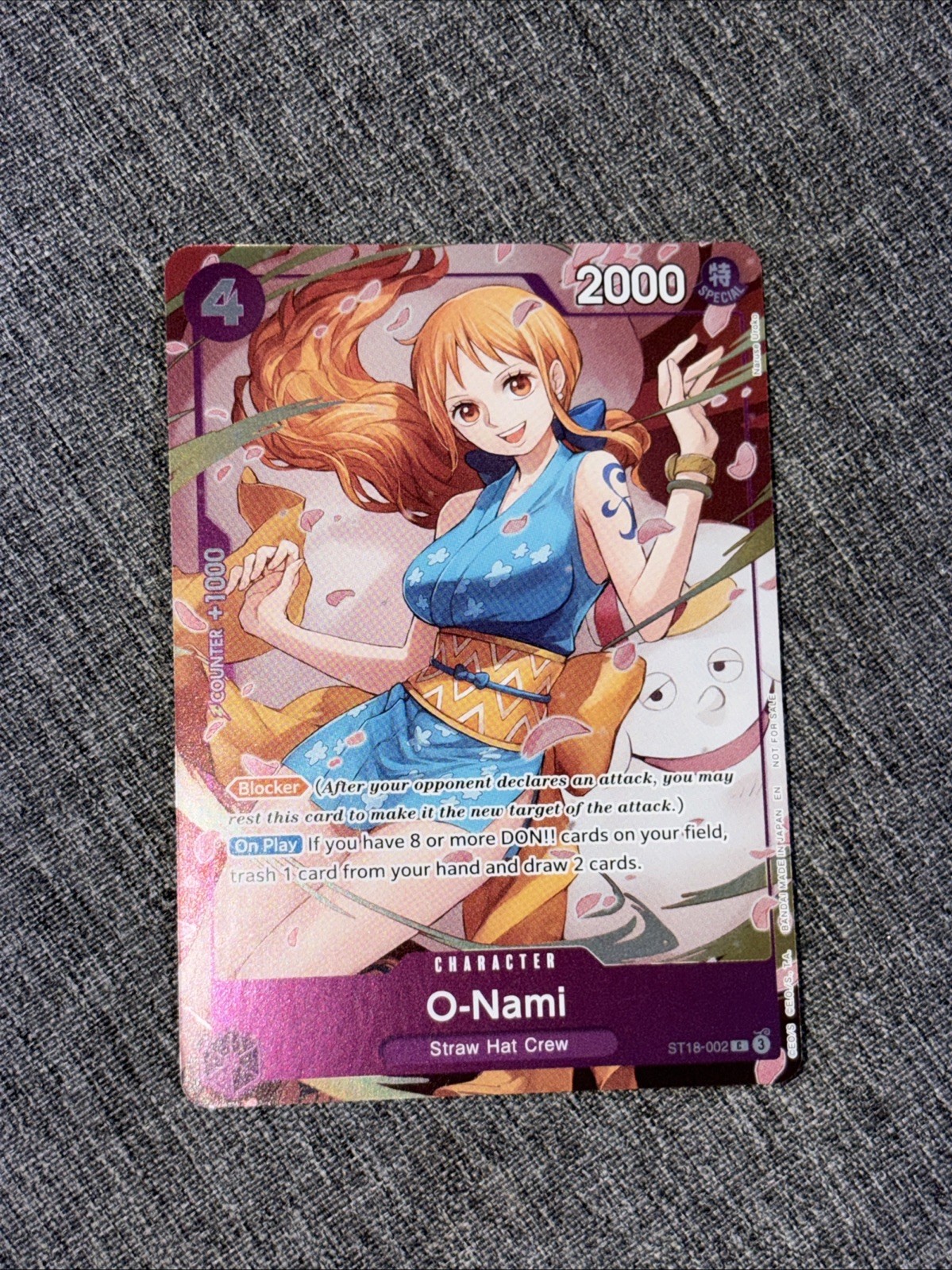 One Piece O-Nami ST18-002 inglese quasi nuovo