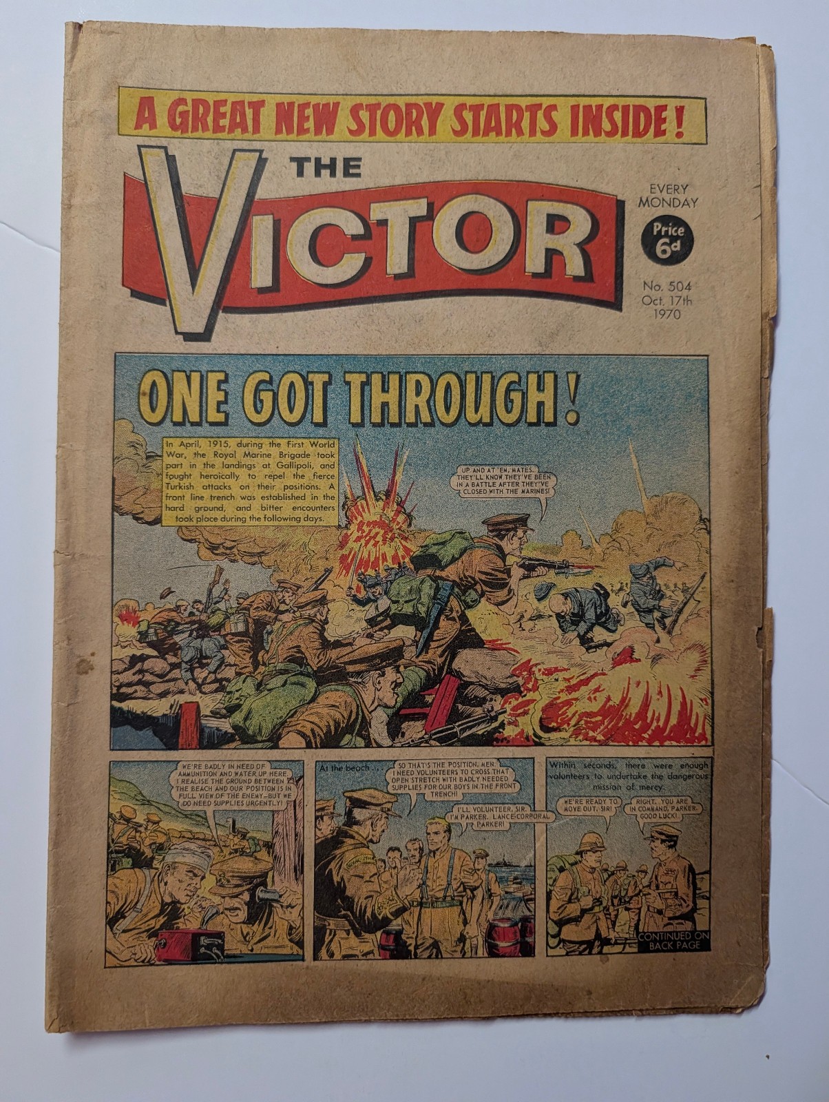 The Victor Comic, No 504, October 17th 1970.