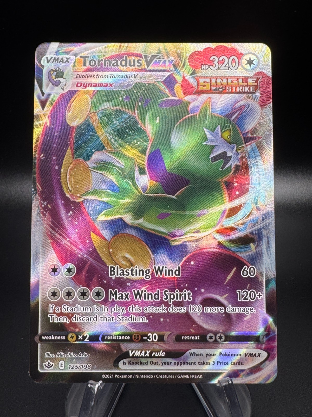 Pokemon Scudo Spada TORNADUS VMAX Ultra Rara #125/198 1