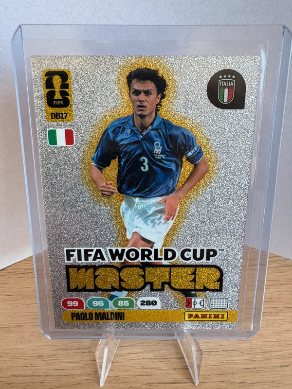 Panini adrenalyn world cup 26’ Maldini