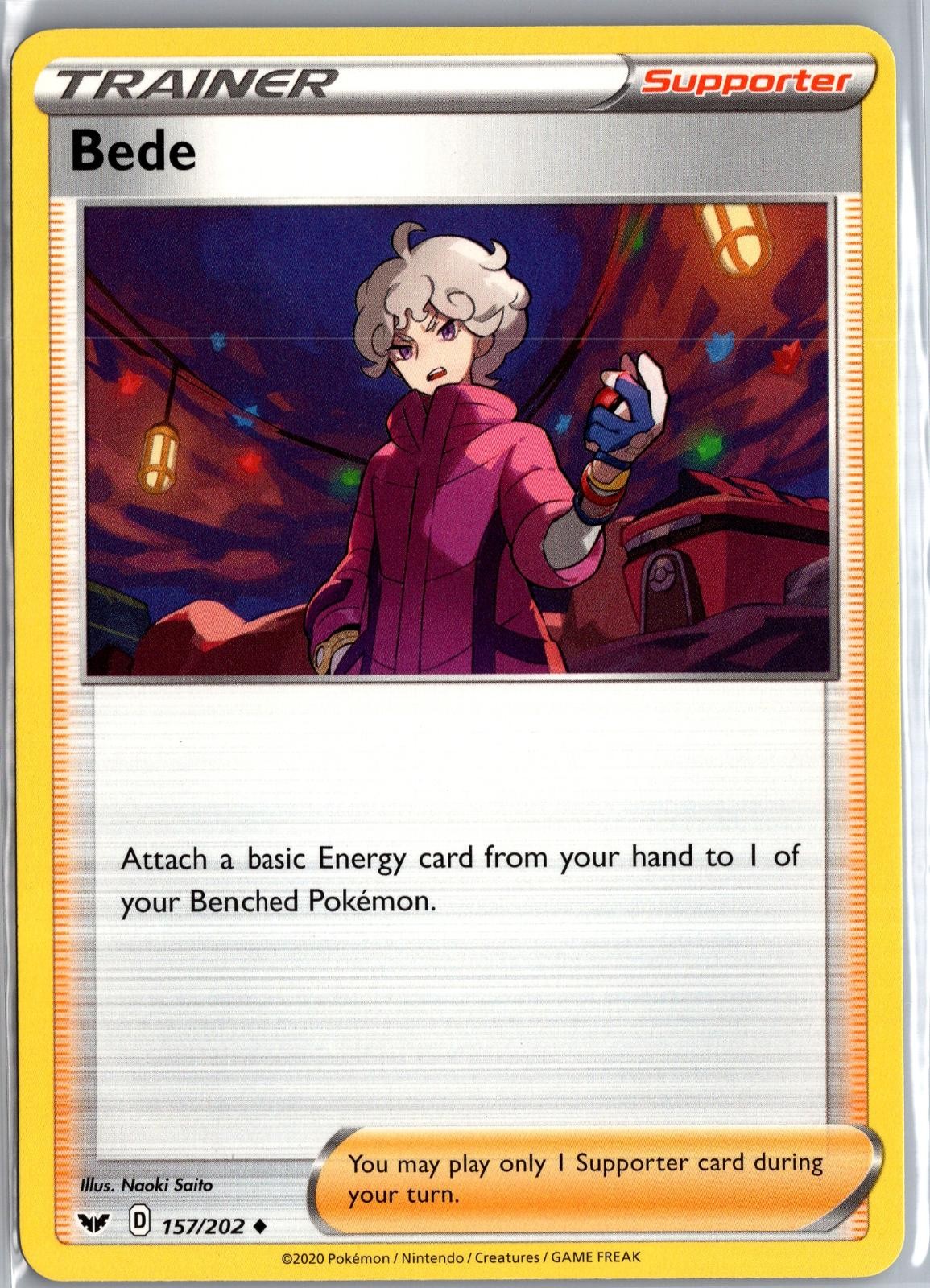 Beda 157/202 Pokemon Spada e Scudo Non Comune Giocato Leggermente
