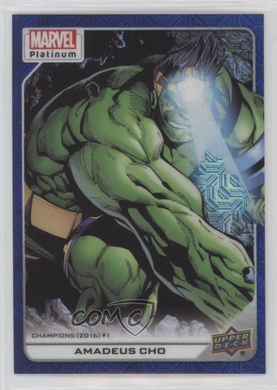 2023 Upper Deck Marvel Platinum High Series Blue Traxx 401/499 Amadeus Cho 12cy