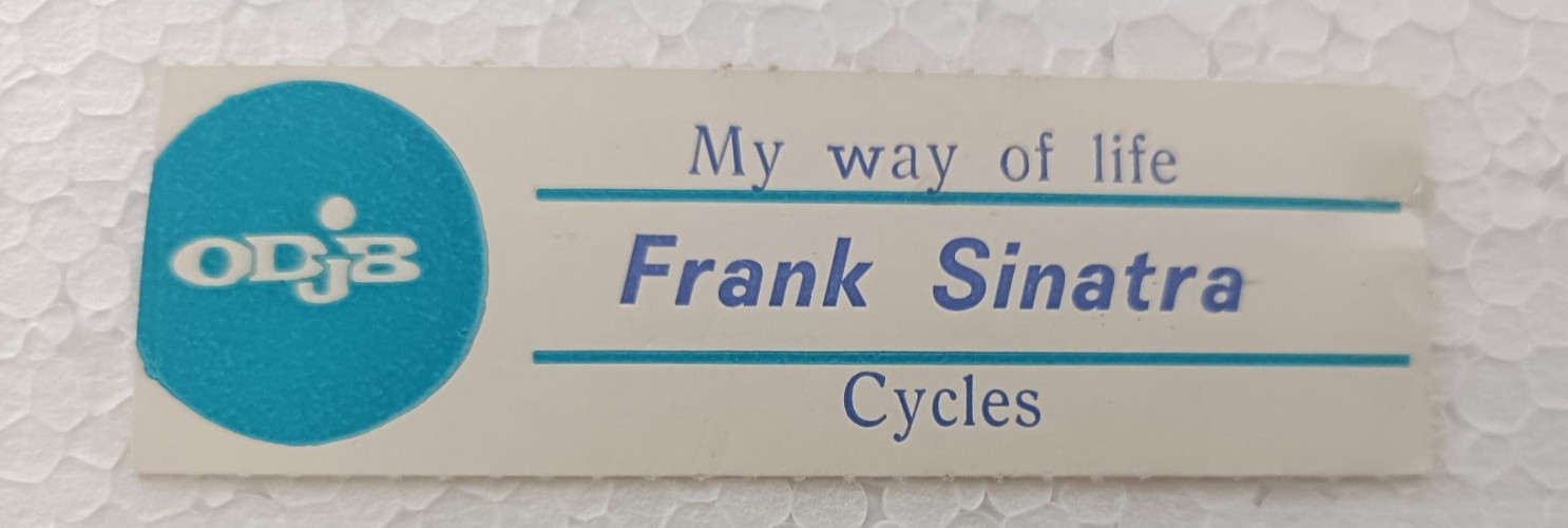 Sticker Jukebox Juke Box 45 giri 7'' - Frank Sinatra - My way of life - Cycles