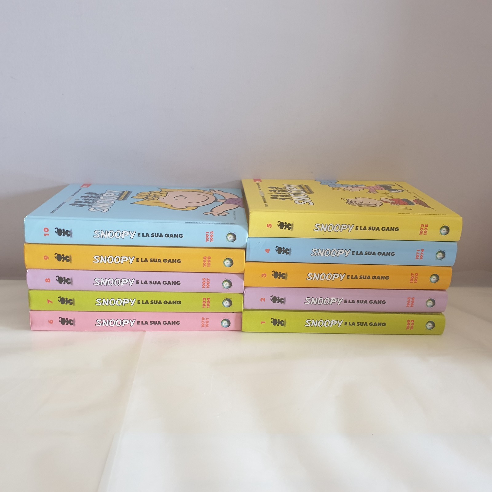 I FUMETTI DI PANORAMA TUTTE LE STRISCE DEI PEANUTS VOLUMI DA 1 AL 10 OTTIMO