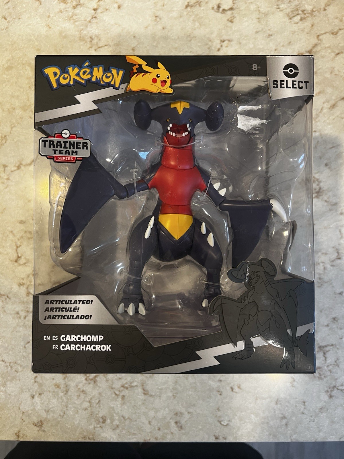 Pokemon Seleziona Garchomp Allenatore Squadra Serie 11 6" Figura Jazwares Bersaglio