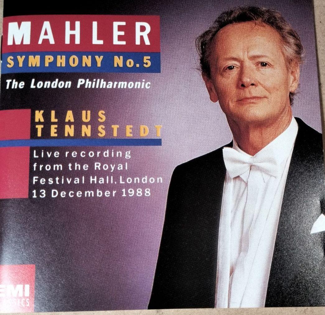 Tenstedt/Mahler Symphony No. 5 '85 Live Recording Album Audio USED [CD] K