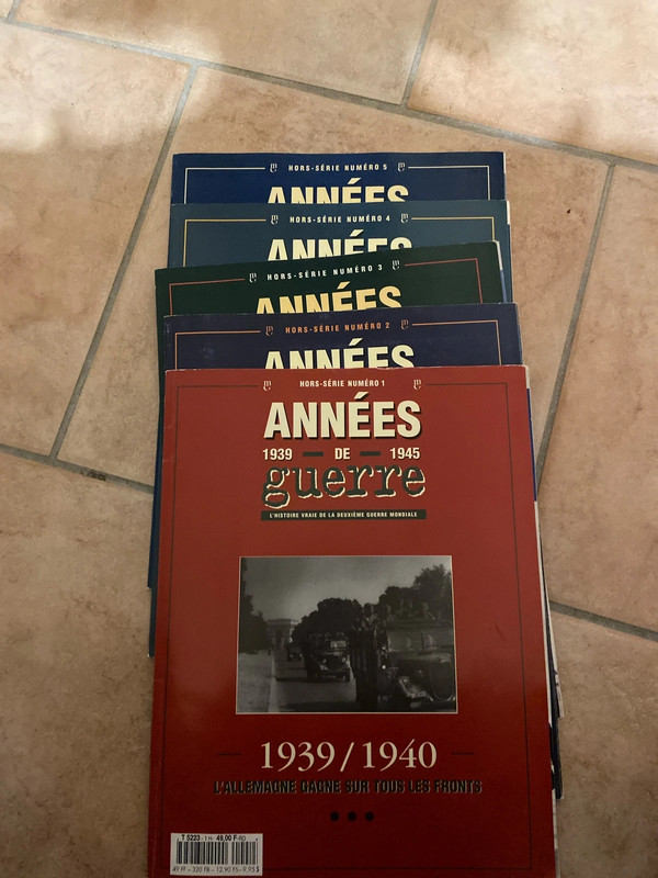 Livre Années de guerre 39/45
