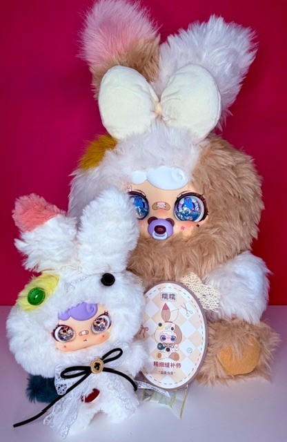 Set peluche Zaza BB 800% Bexin Workshop meticolosa sarta + mini compagno nuovo
