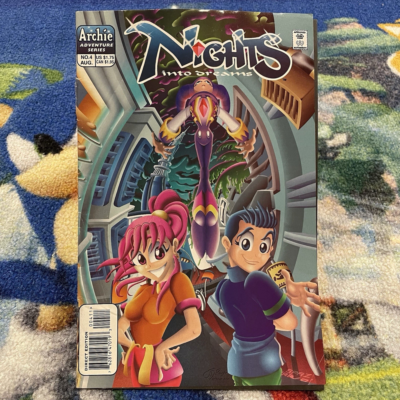 Nights Into Dreams Issue #4 Archie Comics 1998 Used Sega