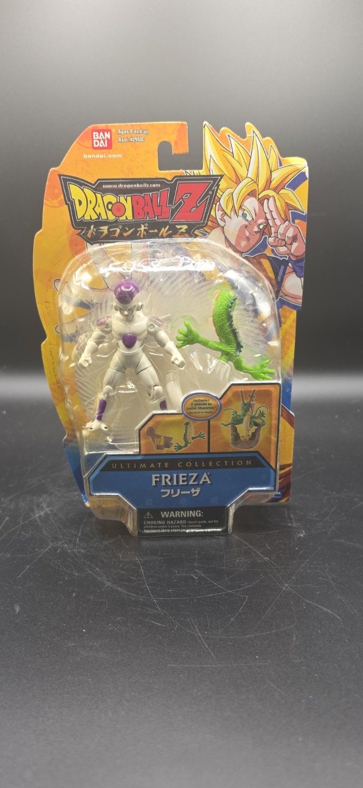 Dragon Ball Z Frieza Ultimate Collection 4 pollici personaggio Bandai su carta