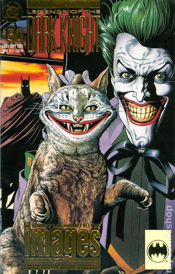 Batman Legends of the Dark Knight #50A Gold Foil FN+ 6.5 1993 Stock Image
