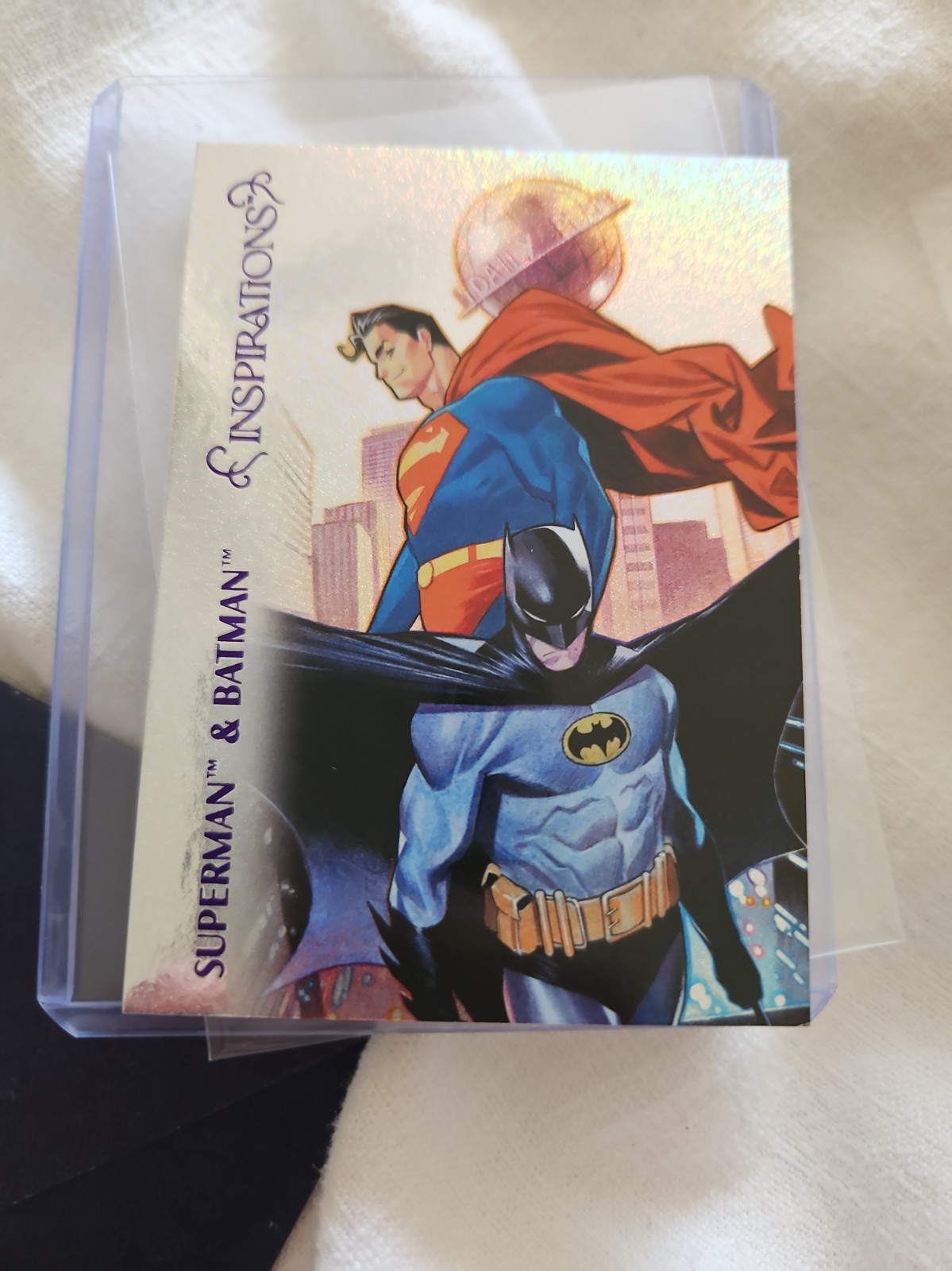 SUPERMAN BATMAN #57 2026 UD DC Inspirations PATTERN FOIL VIOLA /499 DIKE RUAN
