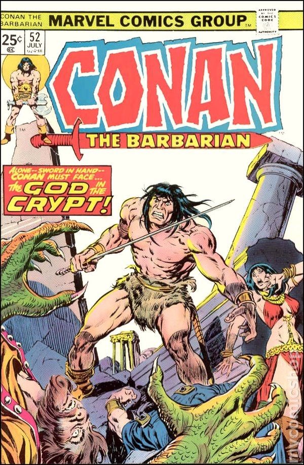 Conan il Barbaro #52 VG 1975 Immagine Stock Basso Grado