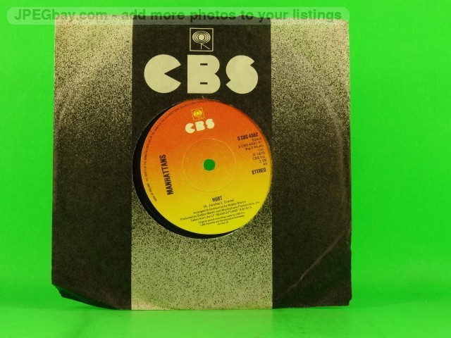 MANHATTANS HURT (148) 2 Track 7" Single including Company Sleeve CBS