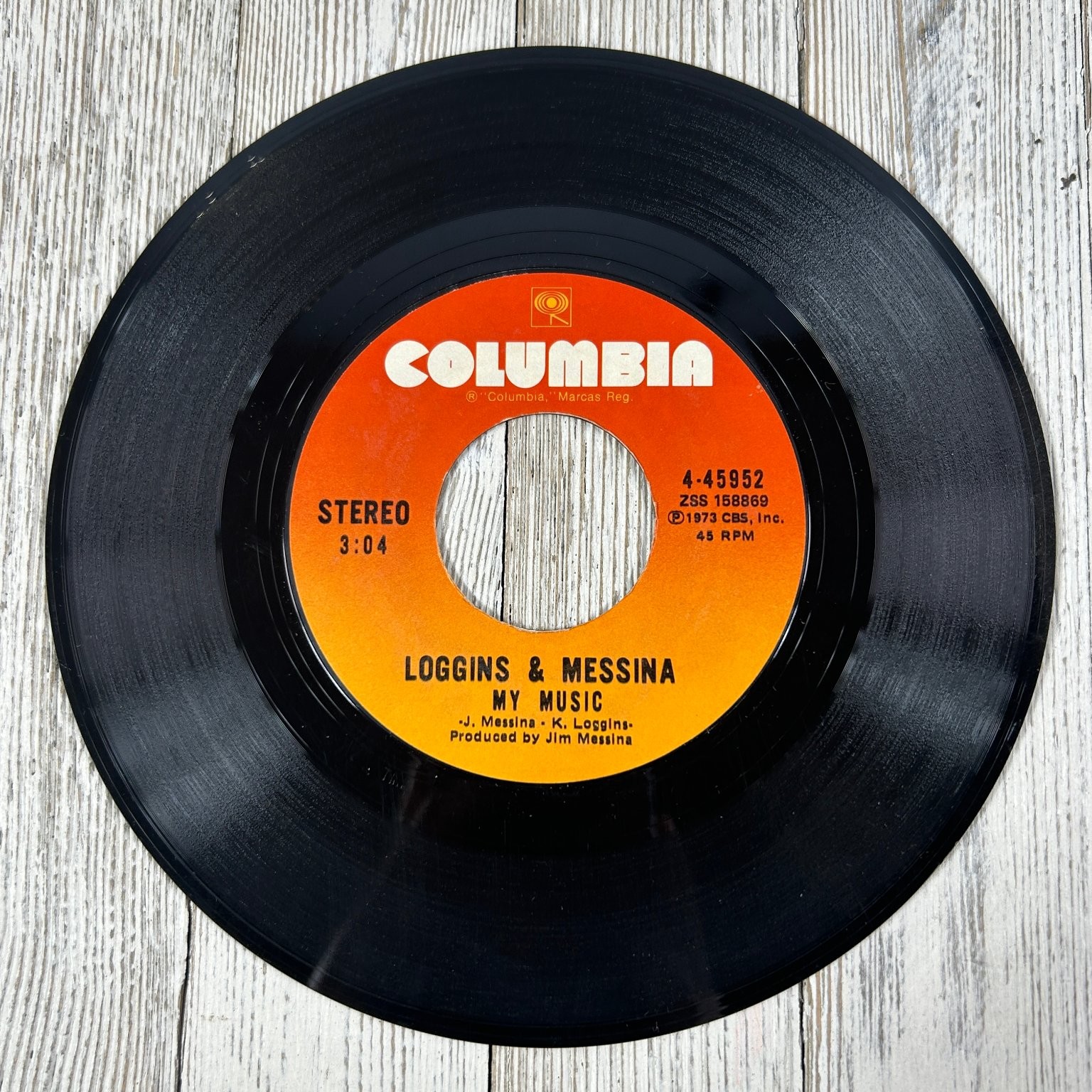 Loggins & Messina - My Music 7" Single Record 1973 Columbia Folk Rock 45 RPM