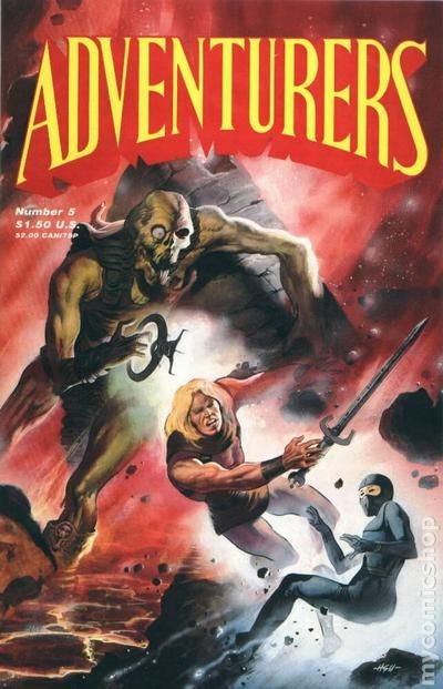 Avventurieri #5 VF- 7.5 1987 Immagine Stock