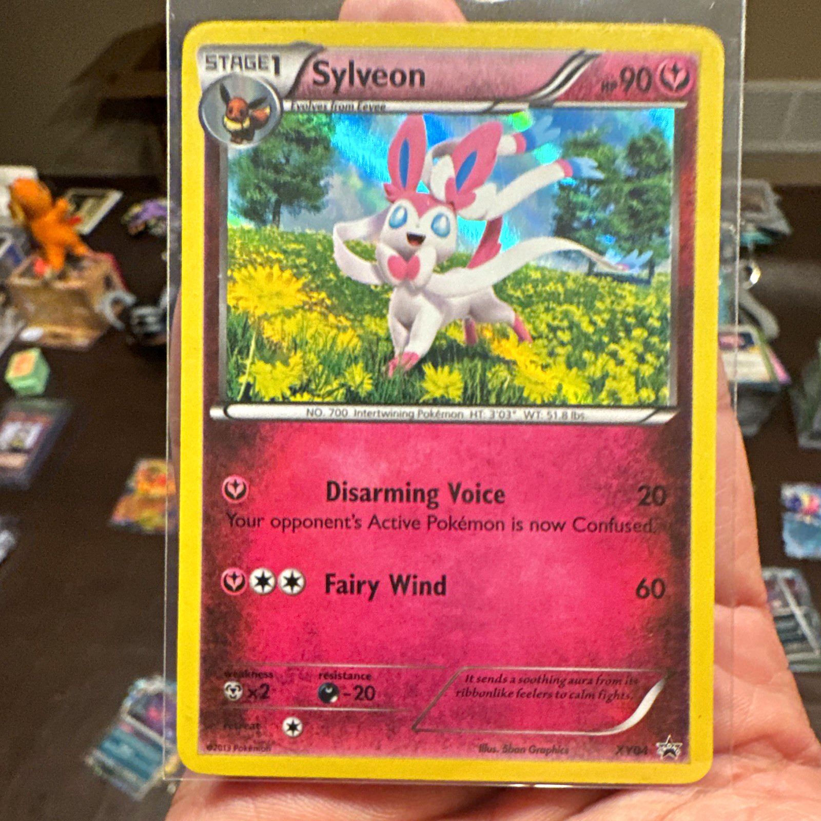  Sylveon XY04 XY Promo Holo Stage 1 LP condition 