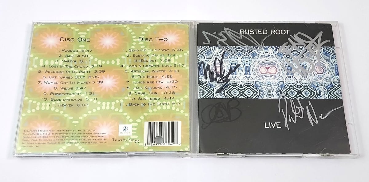 Rusted Root – Live 2CD Set 2004 Jam Band World Music Autographed