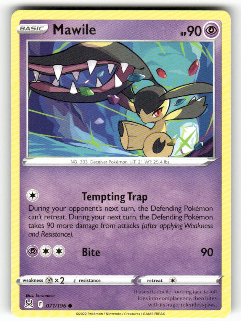 Pokemon Mawile 071/196 comune origine perduta leggermente giocato