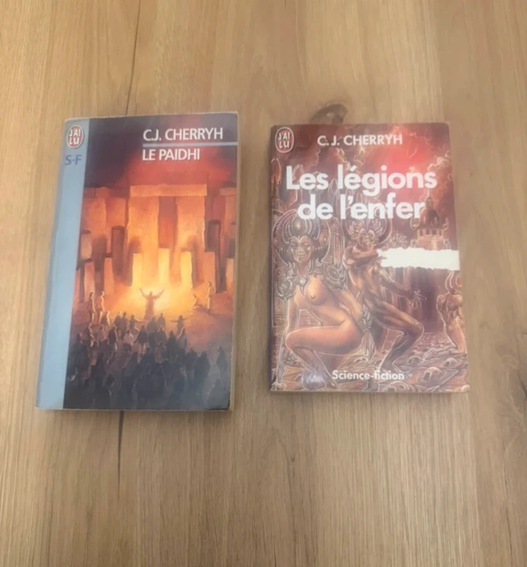Lot 2 livres SF C.J. Cherryh Le Paidhi + Les légions de l'enfer J'ai Lu Poche
