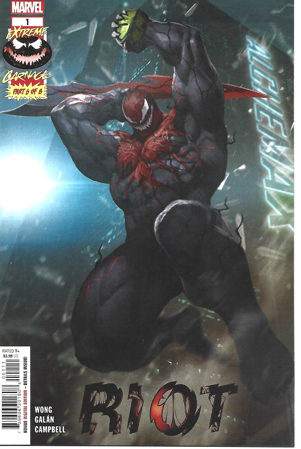 EXTREME CARNAGE RIOT #1 SKAN SRISUAWN COVER A MARVEL COMICS 2021 NEW UNREAD B/B