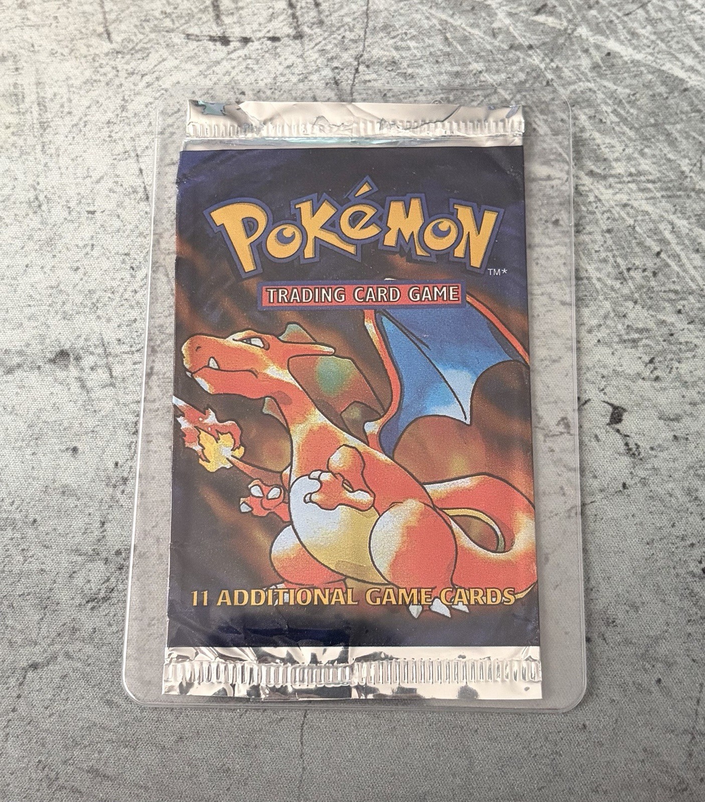 Pokémon Vintage Base Set 1999 Unlimited Booster Pack Empty Charizard Art