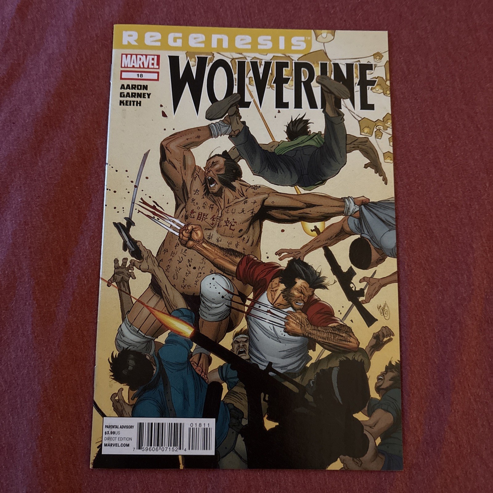 WOLVERINE #18 (VOL 1)  REGENESIS  MARVEL COMICS  JAN 2012  NM  1ST PRINT