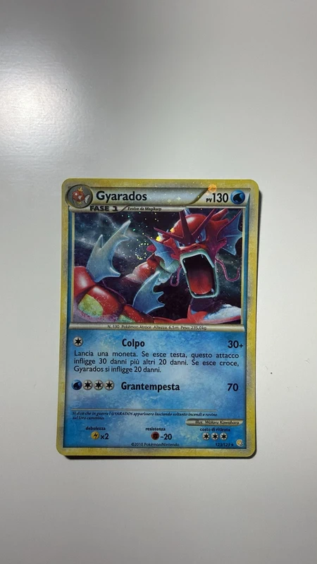 Carta Pokemon vintage Gyarados holo 123/123