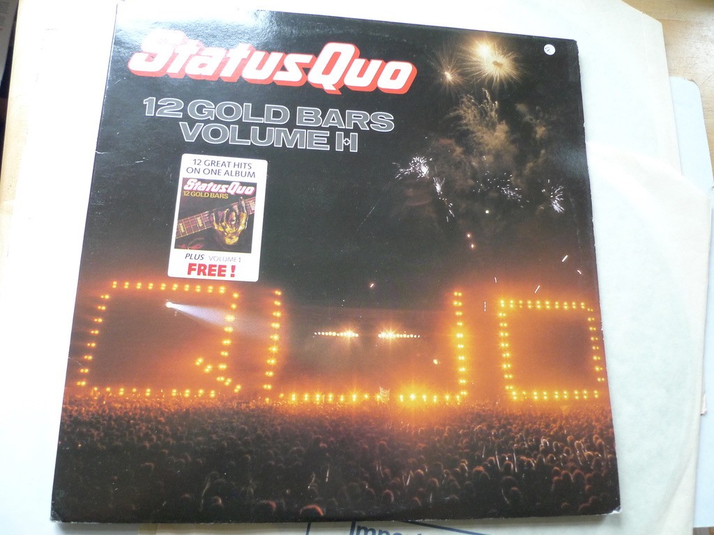 Status Quo – 12 Gold Bars Volume I+I 2xLP Vertigo QUOTV 2