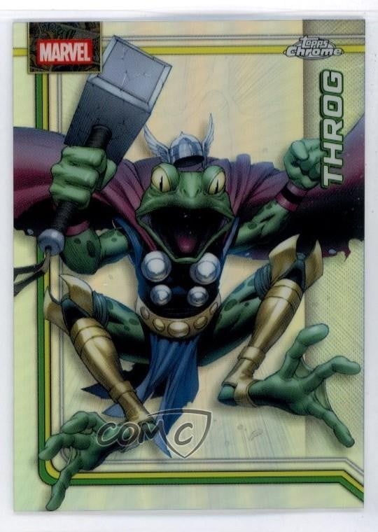 2026 Topps Chrome Marvel Comics rifrattore Throg #178 8d2