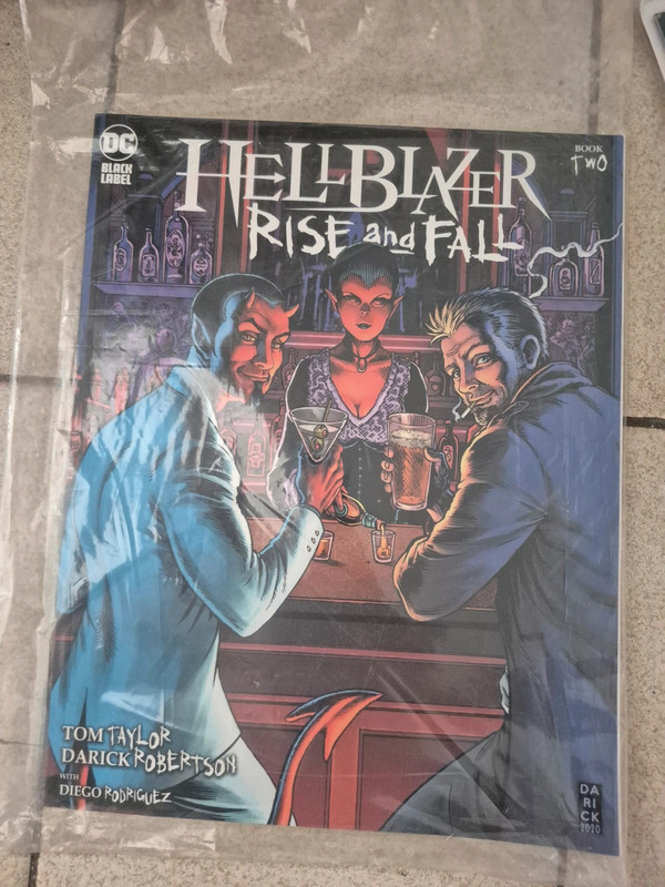Lot comics hellblazer rise and fall #1 à #3 vo dc black label