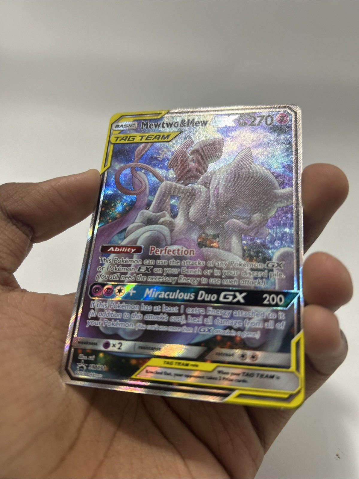 Mewtwo & Mew GX SM191 SM Holo Pokemon